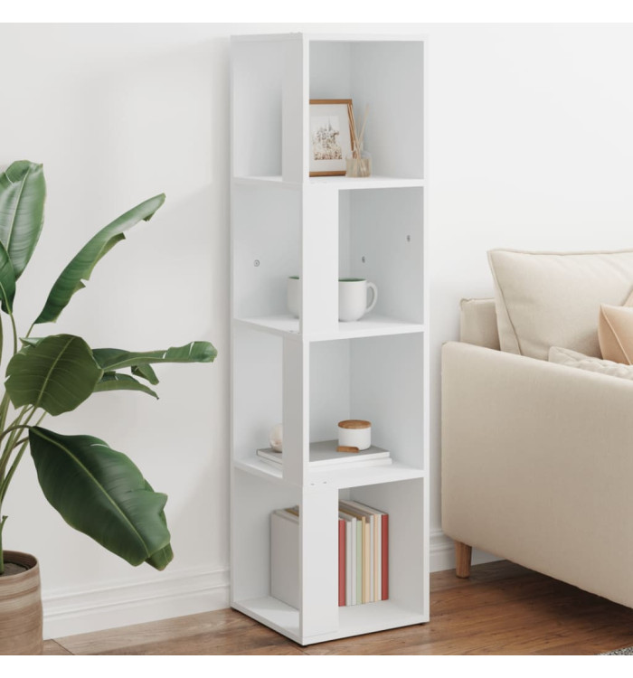 Armoire d'angle Blanc 33x33x132 cm Bois d’ingénierie | Mobilier & Déco