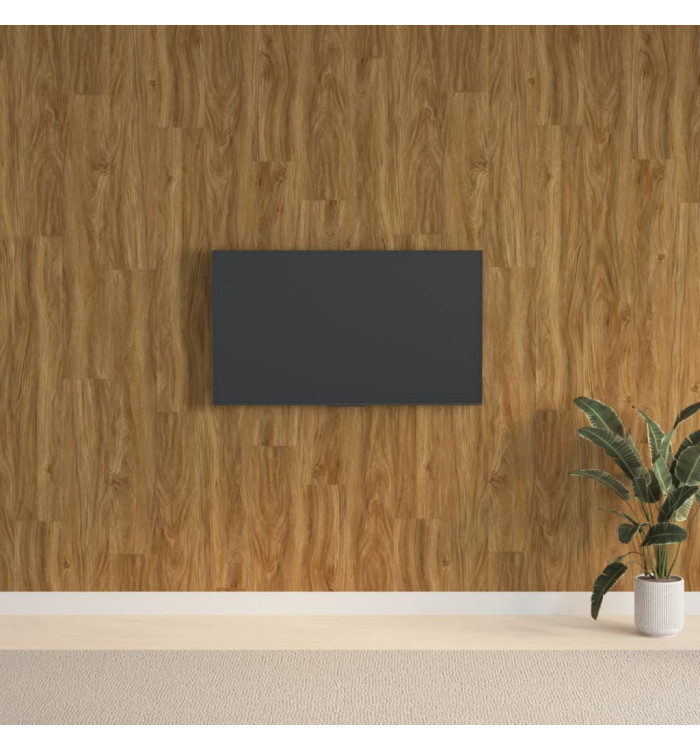 Panneaux muraux Aspect bois Marron PVC 2,06 m² | Mobilier & Déco