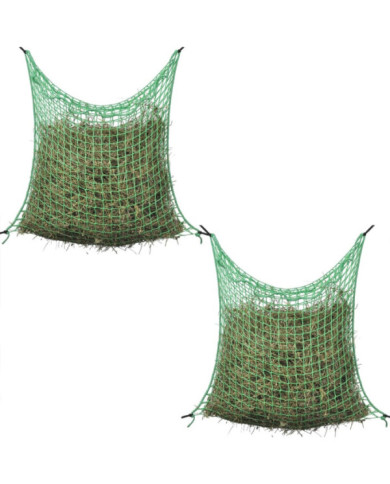 Filet à foin 2 pcs Carré 0,9 x 1,5 m PP | Mobilier & Déco