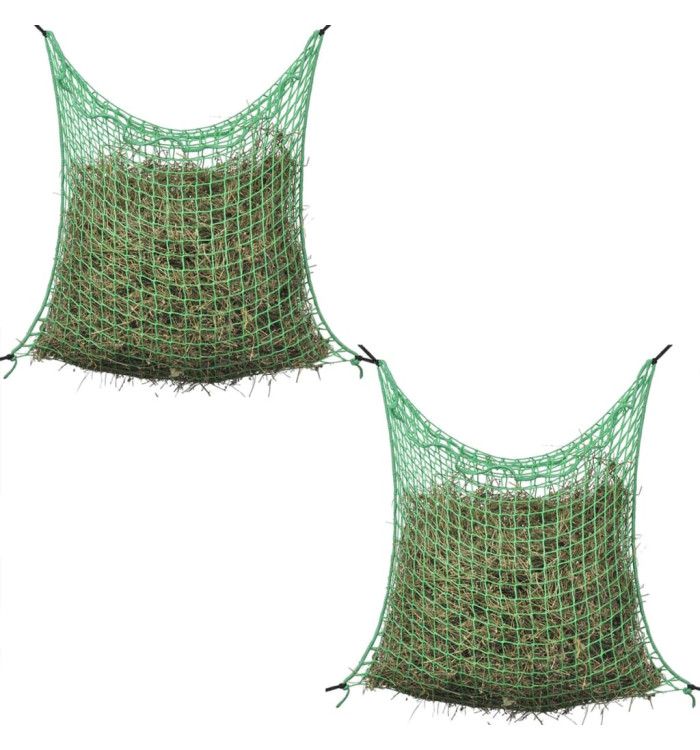 Filet à foin 2 pcs Carré 0,9 x 1,5 m PP | Mobilier & Déco