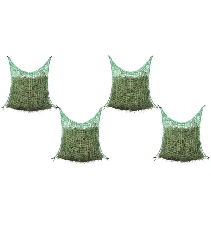 Filet à foin 4 pcs Carré 0,9 x 1,5 m PP | Mobilier & Déco