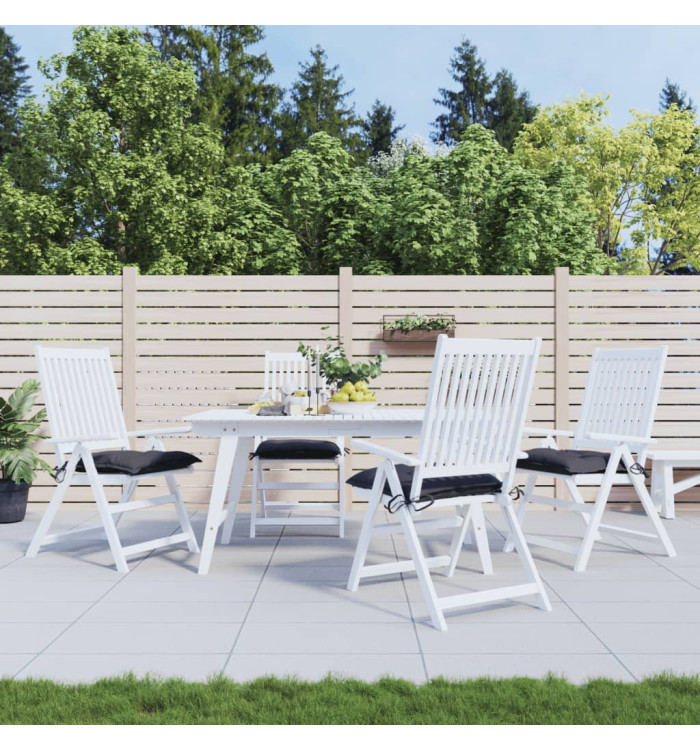 Coussins de chaise lot de 4 anthracite 50x50x7 cm tissu oxford | Mobilier & Déco