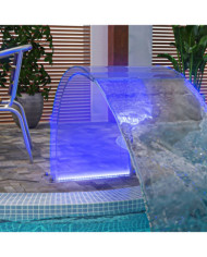 Fontaine de piscine avec LED RVB Acrylique 50 cm | Mobilier & Déco