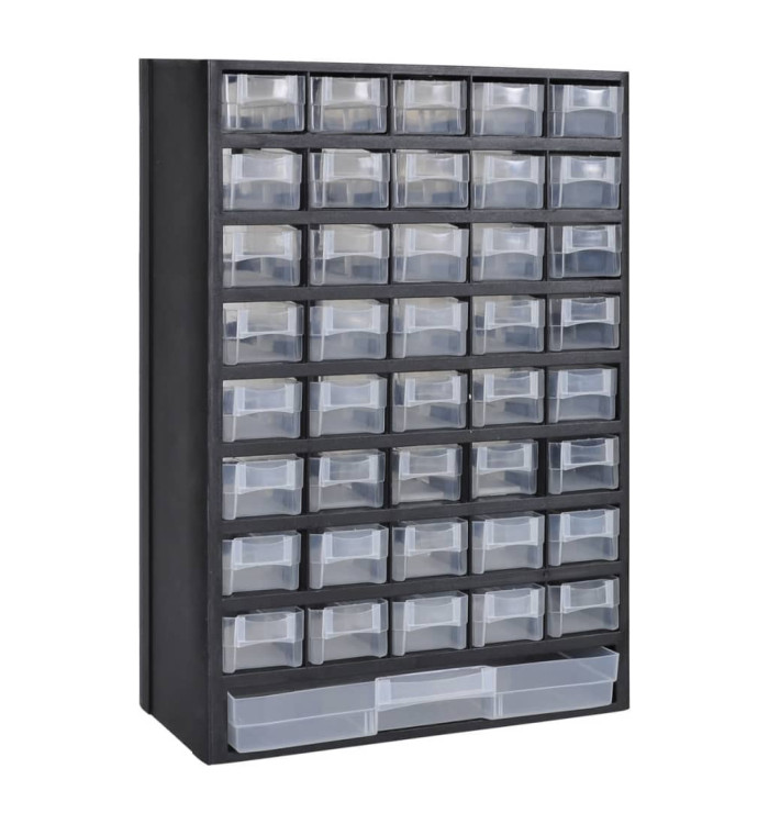 Armoire à outils avec 41 tiroirs Plastique | Mobilier & Déco