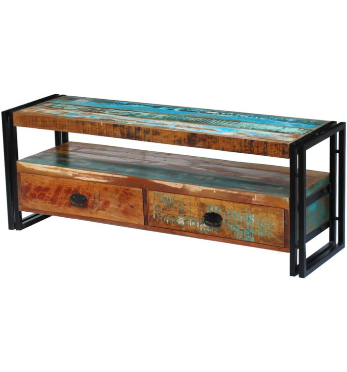 Meuble TV Bois de récupération massif | Mobilier & Déco