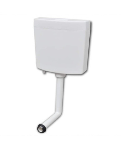 Réservoir de wc avec entrée d'eau inférieure 3/6 L blanc | Mobilier & Déco