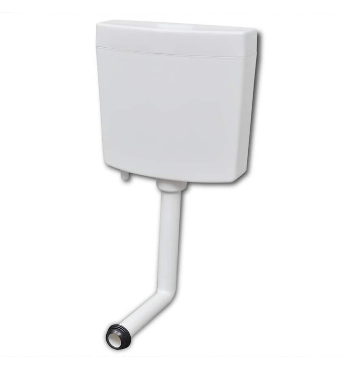 Réservoir de wc avec entrée d'eau inférieure 3/6 L blanc | Mobilier & Déco