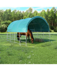 Tente pour bétail PVC 3,7x3,7 m Vert | Mobilier & Déco