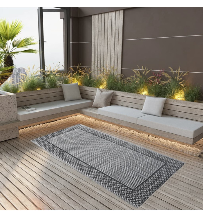 Tapis d'extérieur Gris 80x150 cm PP | Mobilier & Déco
