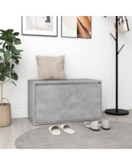 Banc d'entrée 80x40x45 cm Gris béton Bois d'ingénierie | Mobilier & Déco