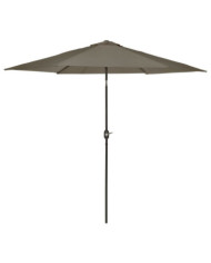 Madison Parasol de jardin Tenerife 300 cm rond gris | Mobilier & Déco