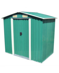Abri de stockage pour jardin Métal Vert 204 x 132 x 186 cm | Mobilier & Déco