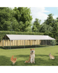 Chenil extérieur avec toit 600x300x150 cm | Mobilier & Déco