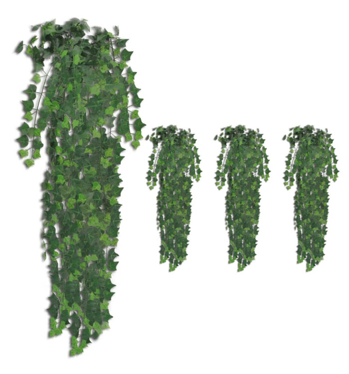 Buissons artificiels de lierre 4 pcs Vert 90 cm | Mobilier & Déco