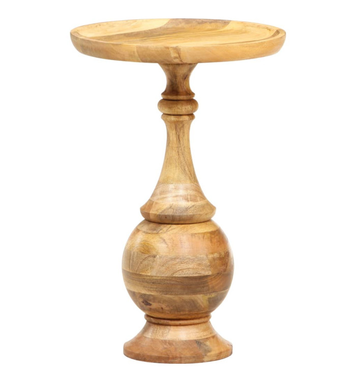 Table d'appoint ronde 43x43x66 cm Bois de manguier massif | Mobilier & Déco