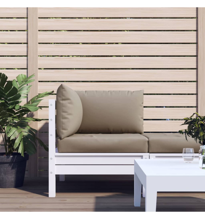 Coussins de palette lot de 3 taupe tissu oxford | Mobilier & Déco