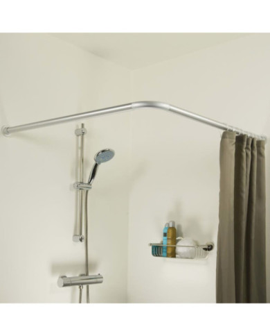 Sealskin Set de tringle de rideau de douche d'angle 90x90 cm Chrome | Mobilier & Déco