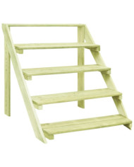 Support de jardinière 80x80x80 cm Bois de pin imprégné | Mobilier & Déco