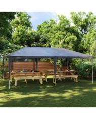 Tente de réception professionnelle 4x6 m Anthracite 90 g/m² | Mobilier & Déco