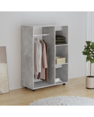 Garde-robe Gris béton 80x40x110 cm Bois d’ingénierie | Mobilier & Déco