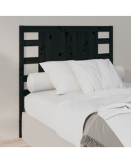 Tête de lit Noir 96x4x100 cm Bois massif de pin | Mobilier & Déco