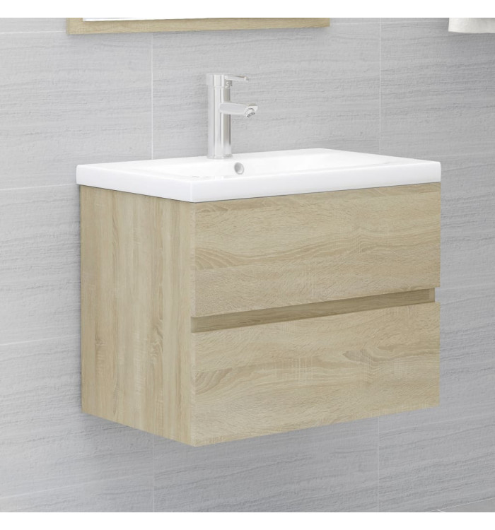 Armoire d'évier Chêne sonoma 60x38,5x45 cm Bois d'ingénierie | Mobilier & Déco
