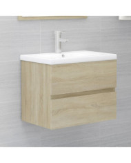 Armoire d'évier Chêne sonoma 60x38,5x45 cm Bois d'ingénierie | Mobilier & Déco