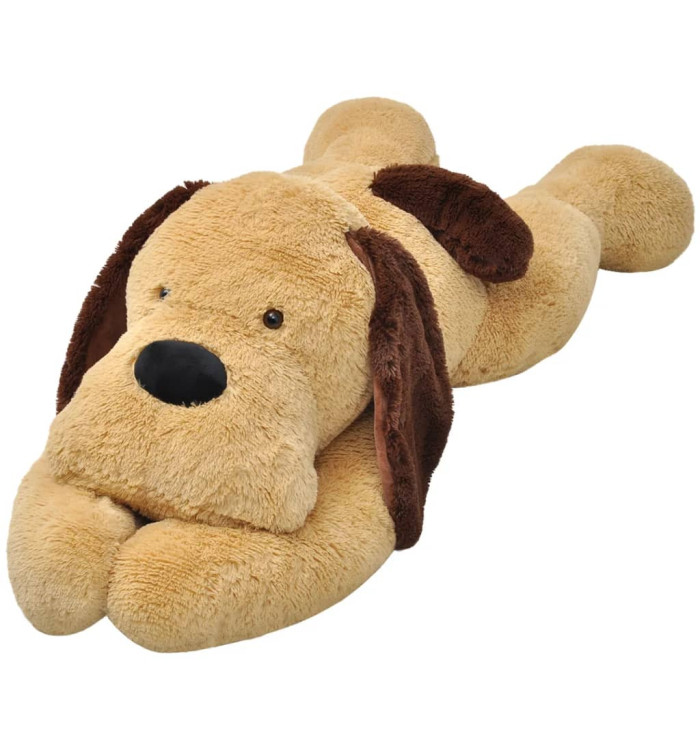 Chien en peluche 120 cm Marron | Mobilier & Déco