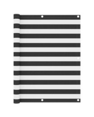 Écran de balcon Anthracite et blanc 120x300 cm Tissu Oxford | Mobilier & Déco