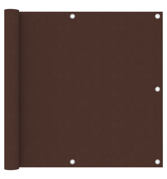 Écran de balcon Marron 90x600 cm Tissu Oxford | Mobilier & Déco