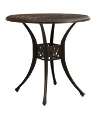 Table de jardin Bronze 78x78x72 cm Aluminium coulé | Mobilier & Déco