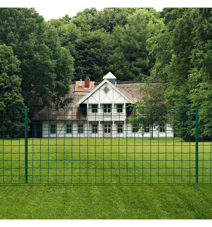 Clôture Euro Acier 20x1,2 m Vert | Mobilier & Déco