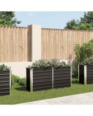Lit surélevé de jardin Anthracite 160x40x77 cm Acier galvanisé | Mobilier & Déco
