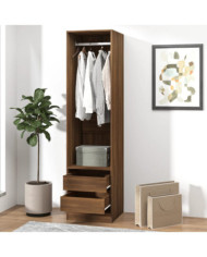 Armoire avec tiroirs Chêne marron 50x50x200cm Bois d'ingénierie | Mobilier & Déco