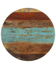 Dessus de table rond 60 cm 15-16 mm Bois de récupération | Mobilier & Déco