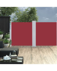 Auvent latéral rétractable Rouge 120 x 600 cm | Mobilier & Déco