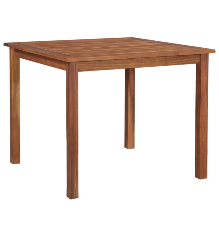 Table de jardin 85x85x74 cm Bois d'acacia massif | Mobilier & Déco