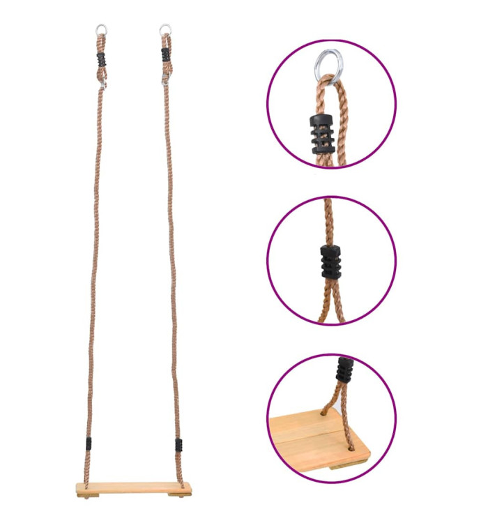 Balançoire à planche 200 cm Bois de pin solide | Mobilier & Déco