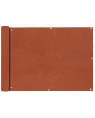 Écran de balcon en tissu Oxford 75x600 cm Ocre marron | Mobilier & Déco