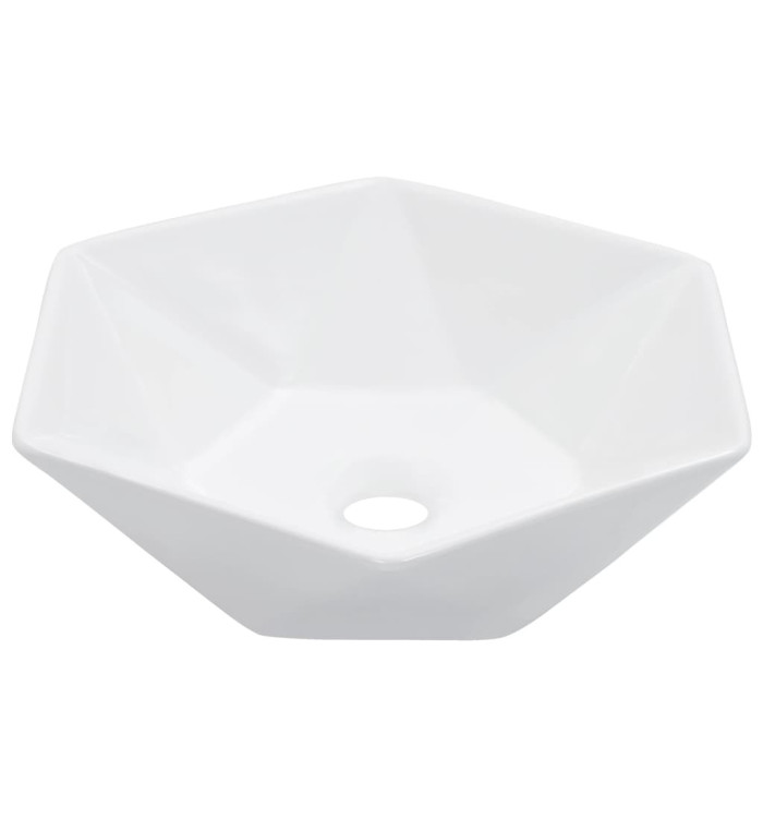 Lavabo 41x36,5x12 cm Céramique Blanc | Mobilier & Déco