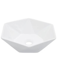 Lavabo 41x36,5x12 cm Céramique Blanc | Mobilier & Déco