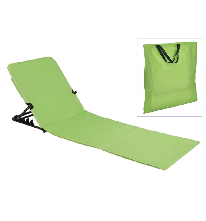 HI Chaise tapis de plage pliable PVC Vert | Mobilier & Déco