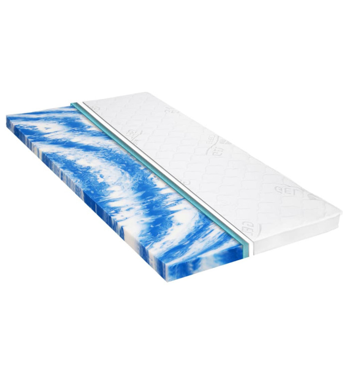 Sur-matelas 160 x 200 cm Mousse de gel 7 cm | Mobilier & Déco