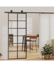 Porte coulissante et quincaillerie Verre ESG/Aluminium 76x205cm | Mobilier & Déco