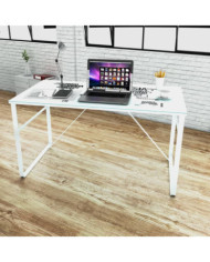Bureau rectangulaire avec motif de carte du monde | Mobilier & Déco