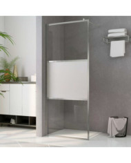 Paroi de douche à l'italienne à verre ESG demi-dépoli 100x195cm | Mobilier & Déco