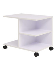 Étagère à roulettes 50x35x42 cm Blanc | Mobilier & Déco