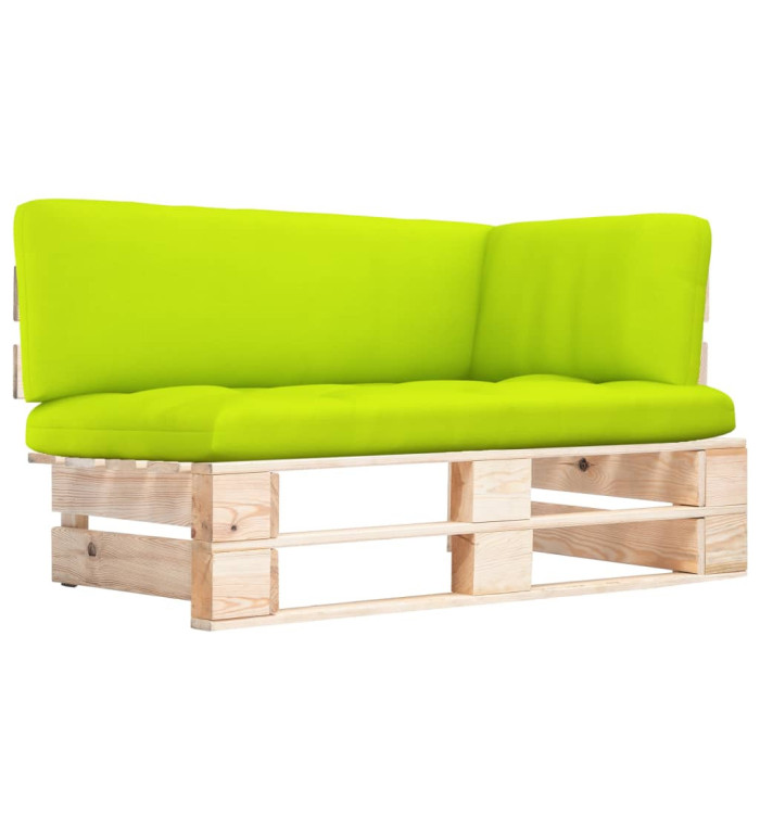 Canapé d'angle palette de jardin bois de pin imprégné | Mobilier & Déco