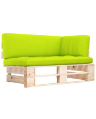 Canapé d'angle palette de jardin bois de pin imprégné | Mobilier & Déco