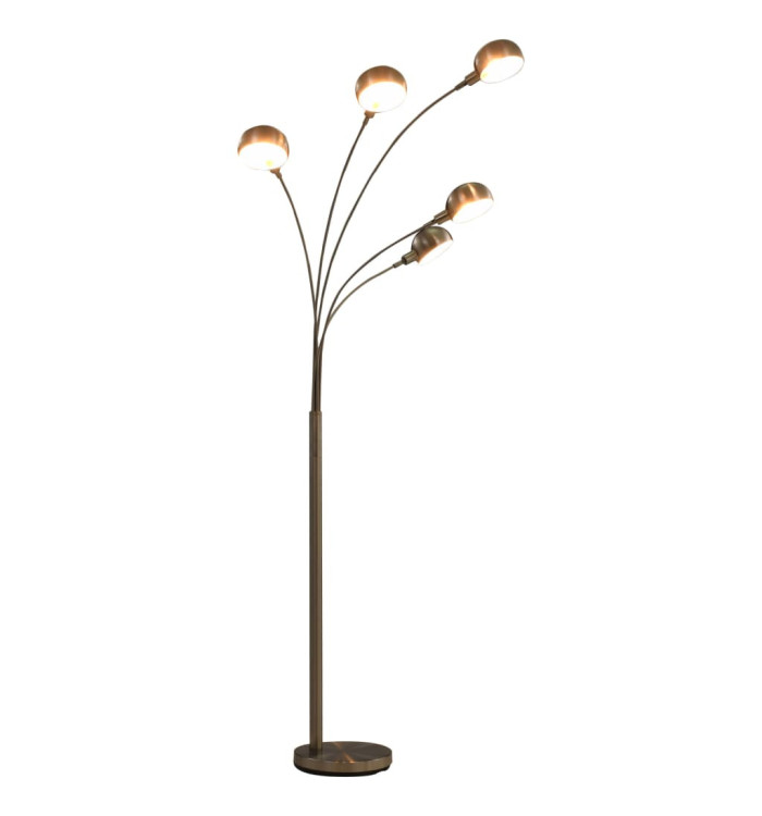 Lampadaire 200 cm 5 x E14 Argenté | Mobilier & Déco